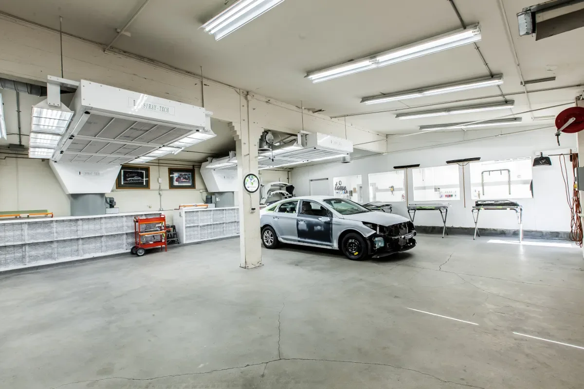 Paint preparation area