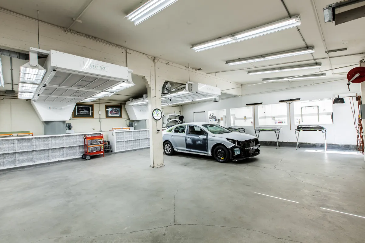 Paint preparation area