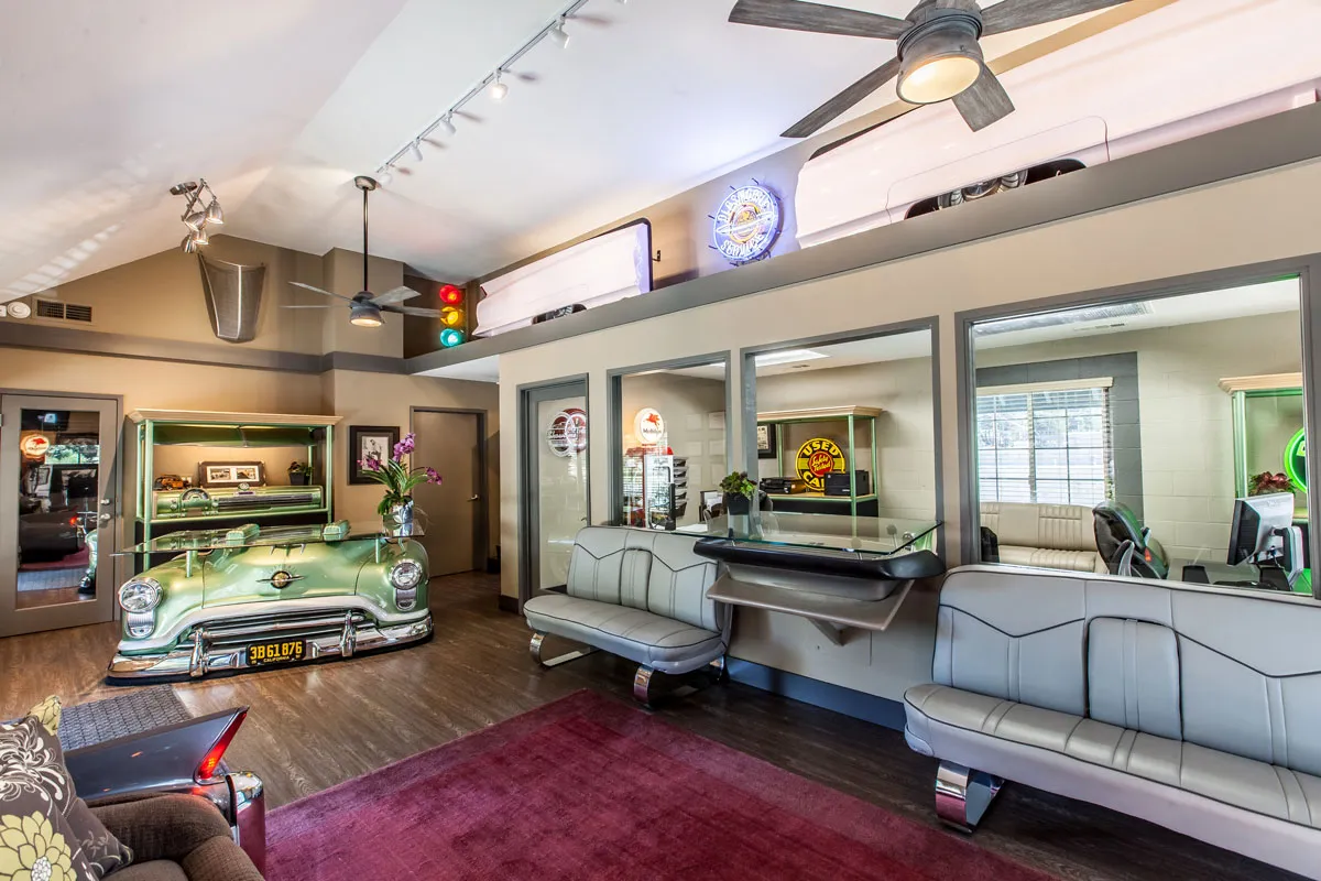 Showtime customer lobby seating area